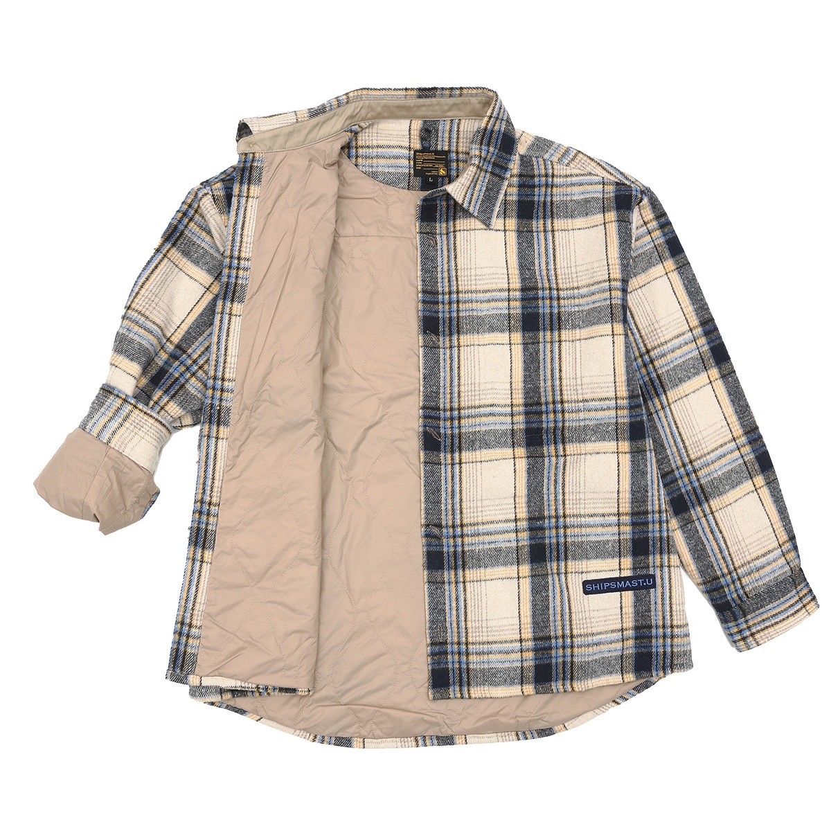 中綿シャツジャケット【ネイビー】