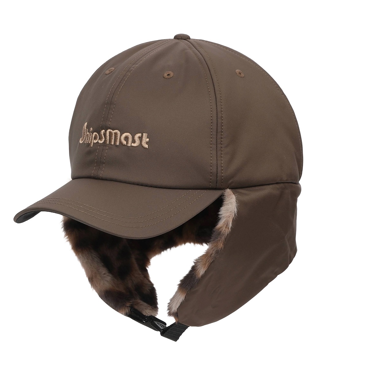 ６パネルフライトキャップ【ブラウン】