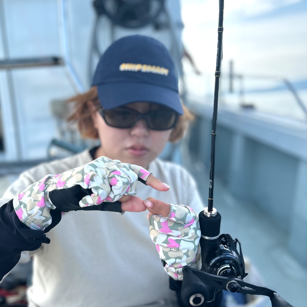 UVカットグローブ ハートカモ　３C　【全４色】