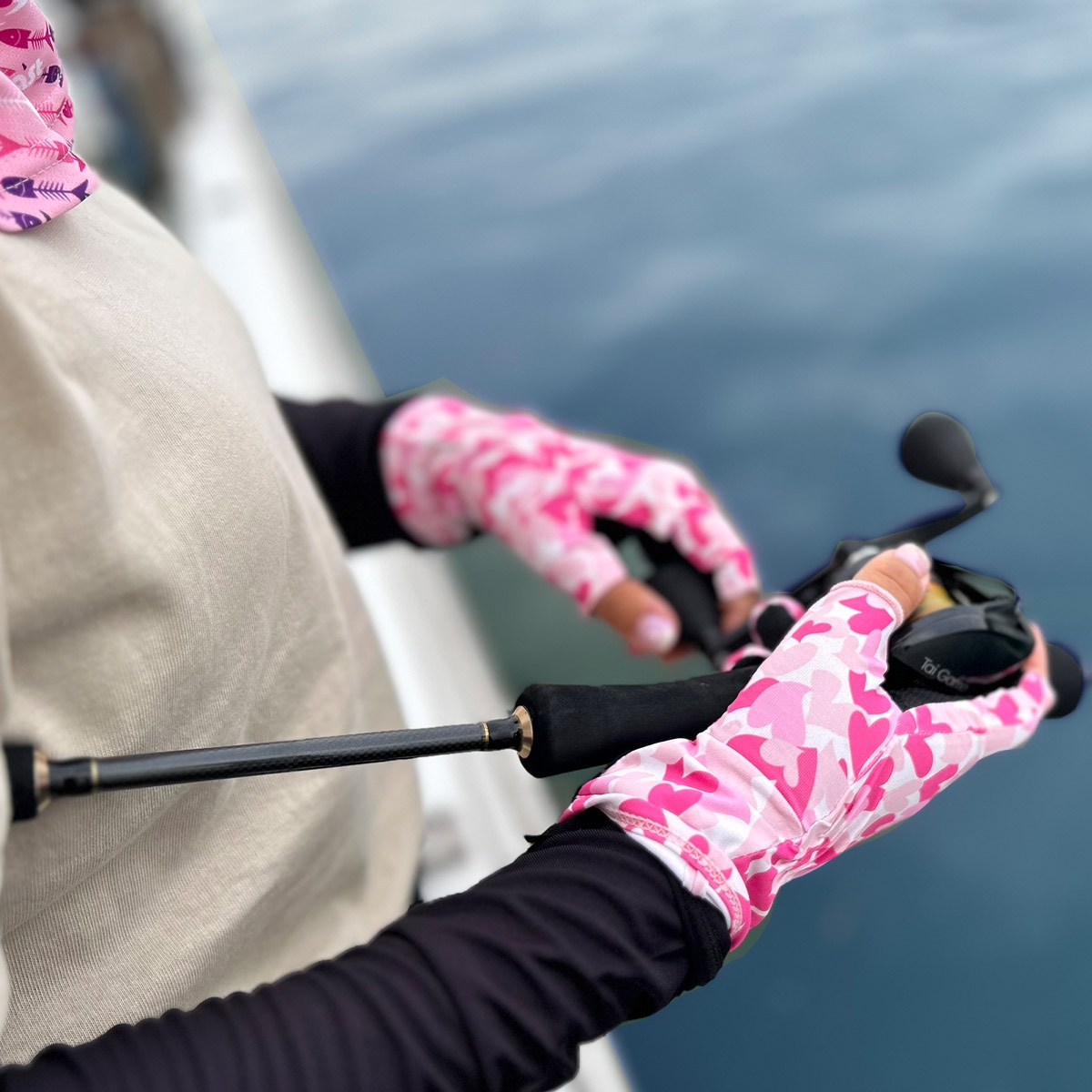 UVカットグローブ ハートカモ　３C　【全４色】