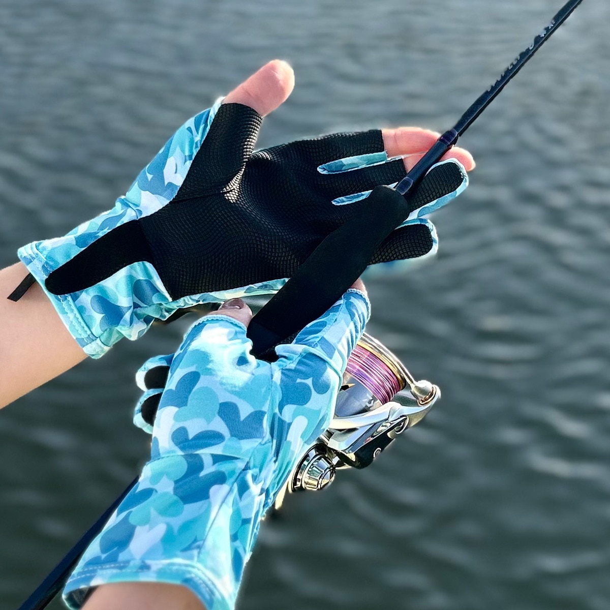 UVカットグローブ ハートカモ　３C　【全４色】