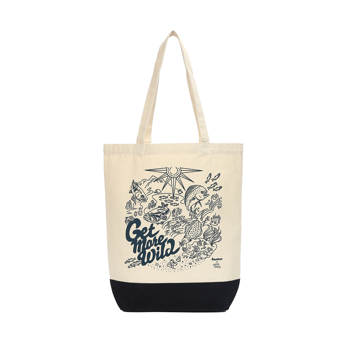 Shipsmast×PechePeche コラボトート【アイボリー×ネイビー】