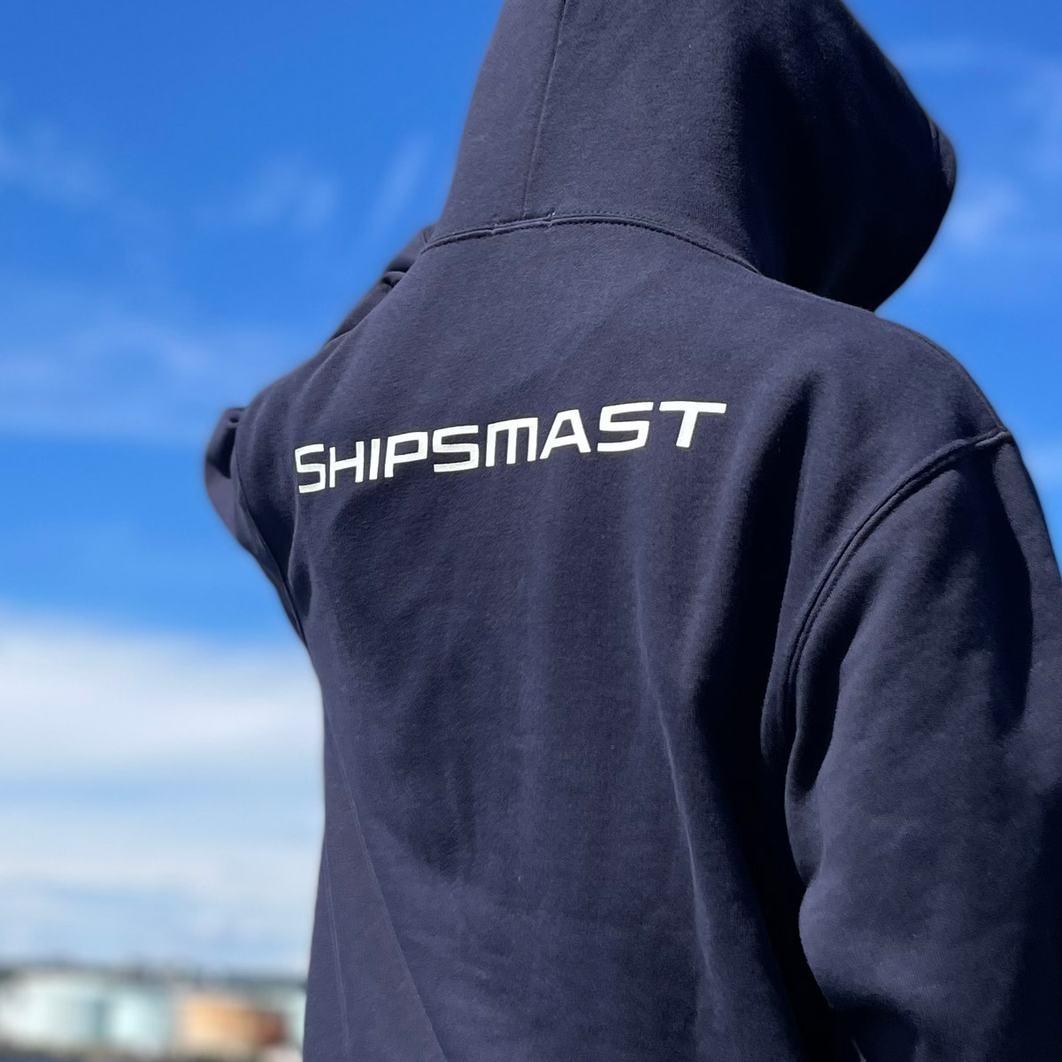 Shipsmastロゴフーディー【ネイビー×グロー】
