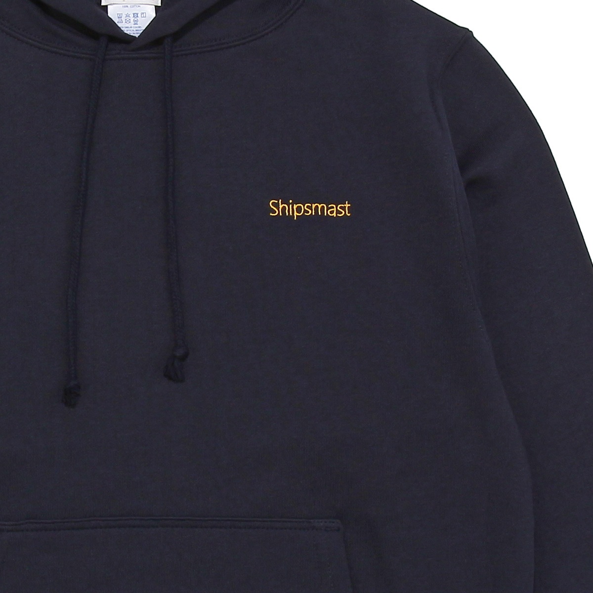 Shipsmastロゴフーディー【ネイビー×イエロー】