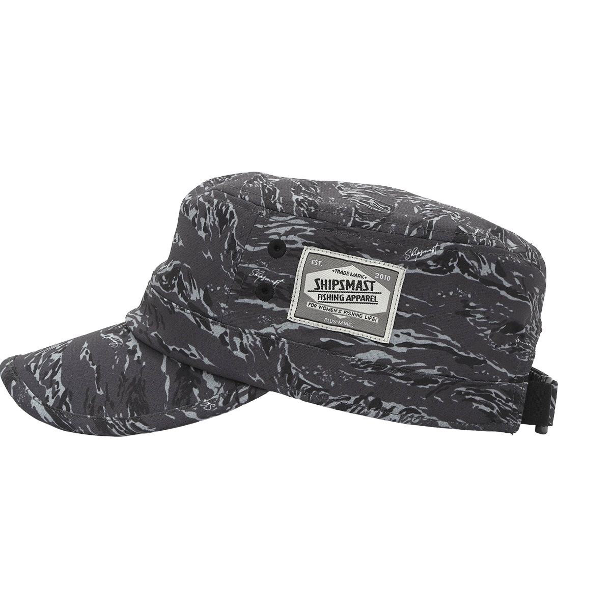 Fish Camo Dry ワークキャップ【ブラック】