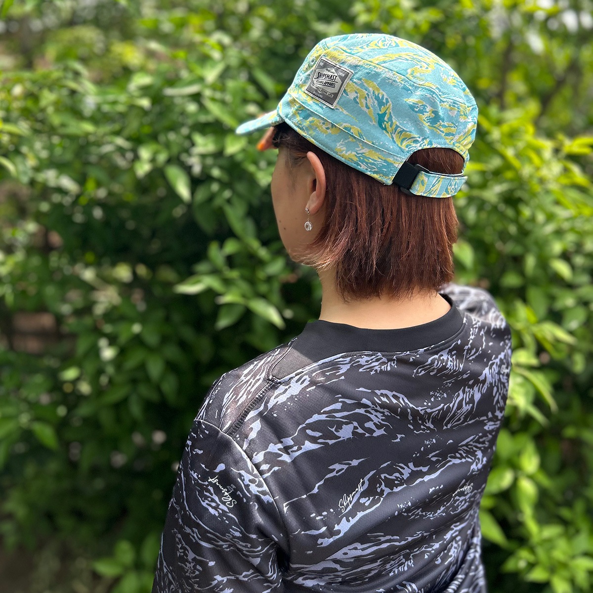 Fish Camo Dry ワークキャップ【ピンク】