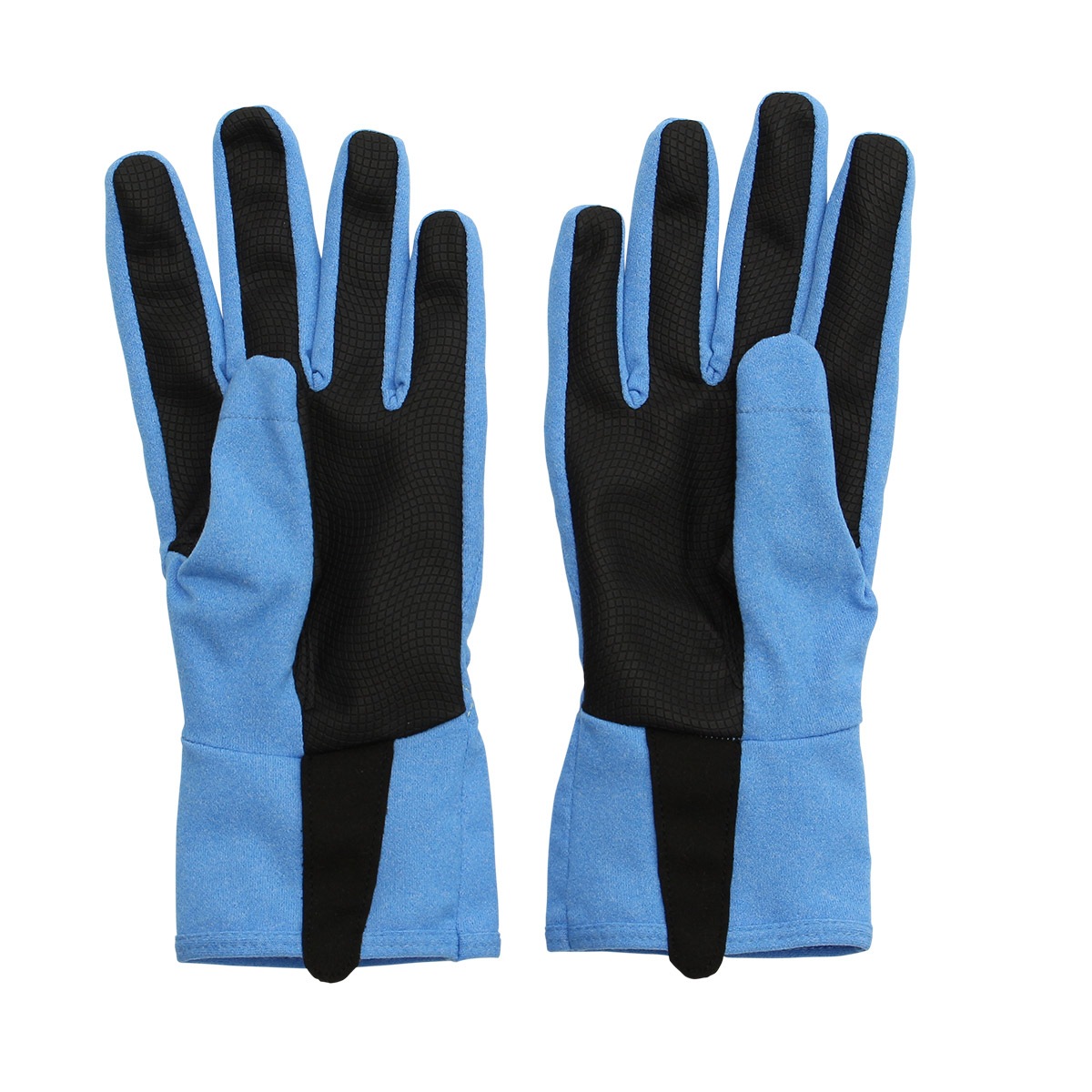 UVカットグローブ 5本指 ソリッド【ブルー】