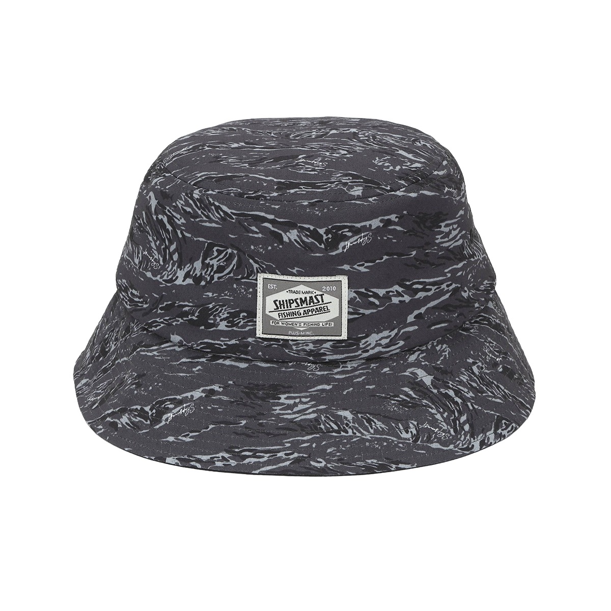 Fish Camo Dry バケットハット【ブラック】 | PlusM Online Shop