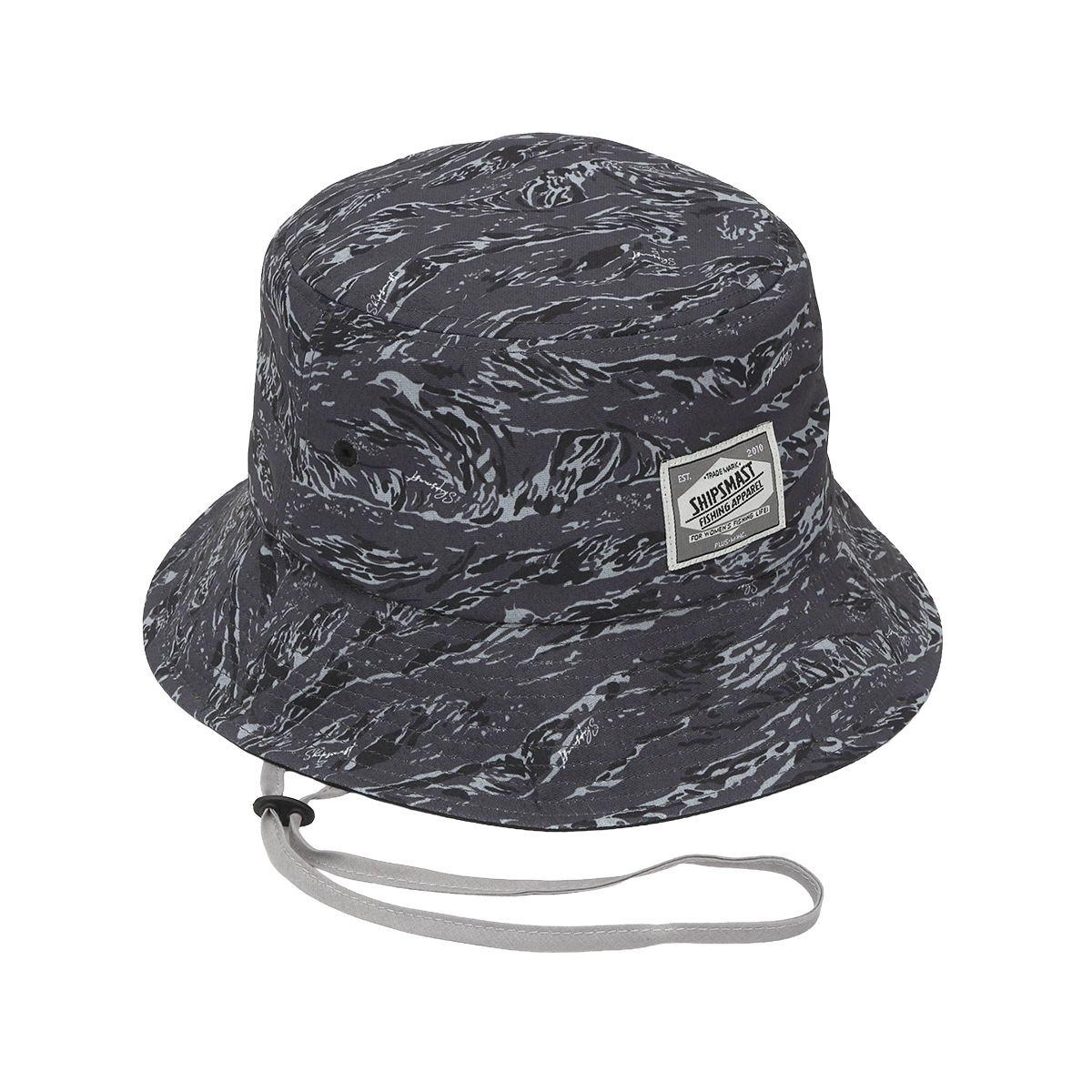 Fish Camo Dry バケットハット【ブラック】