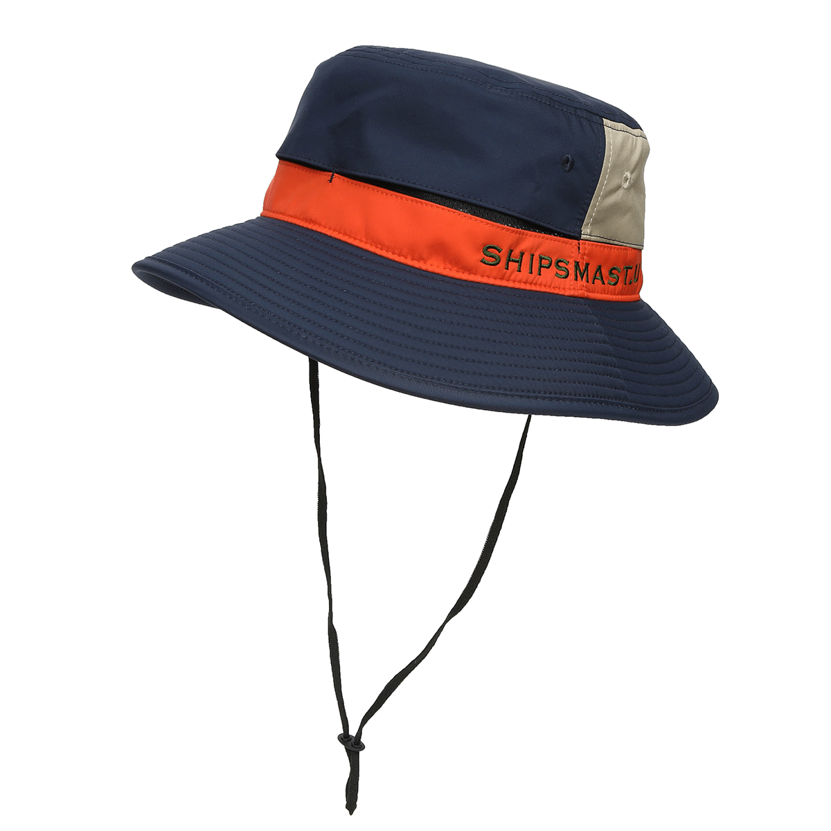 透湿防水ハット【ネイビー×オレンジ】