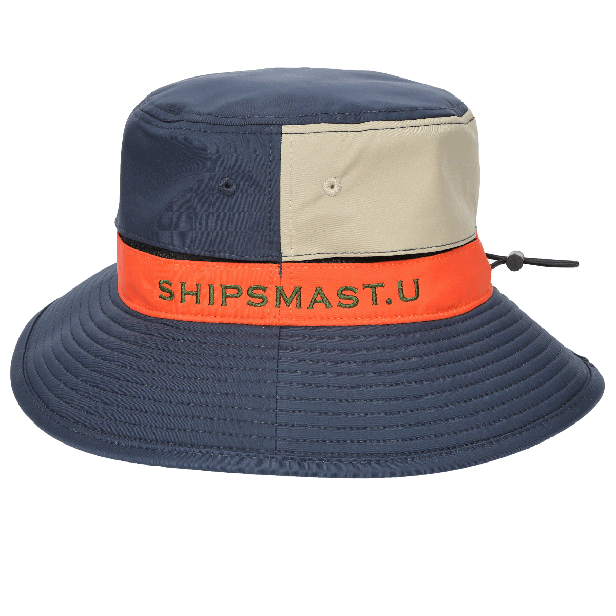 透湿防水ハット【ネイビー×オレンジ】