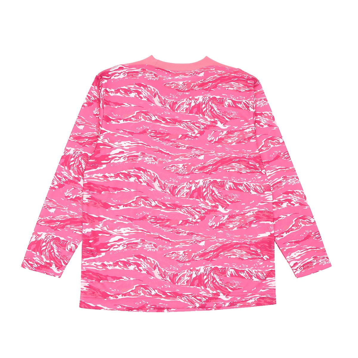 Fish Camo Dry ロングTシャツ【ピンク】