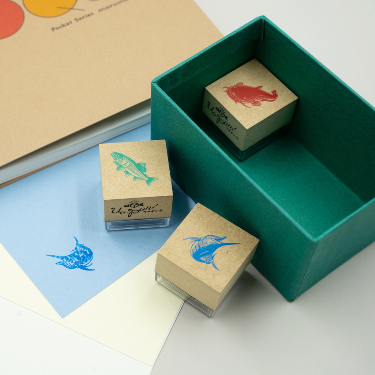 釣魚スタンプ UO-PON! ナマズ(朱)