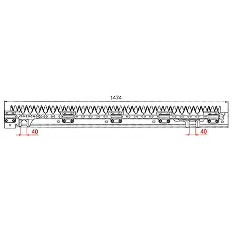 nashim コンバイン刈刃 Y ヤンマー 上下駆動4条 6480 CA-355 CA-365G CA-435 CA-455G CA-475 CA-485G GC-440 GC-451 ナシモト オK 個人宅配送不可 代引不可