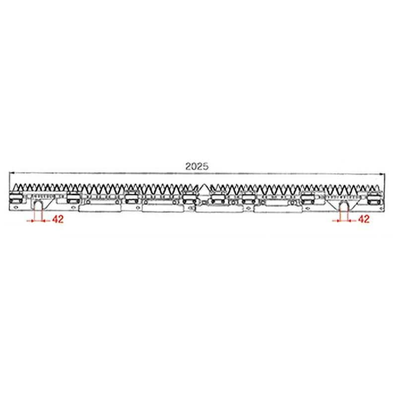 nashim コンバイン刈刃 Y ヤンマー L・R分離 6条 6784 GC-80 GC-90 VR-85 VR-90 ナシモト オK 個人宅配送不可 代引不可