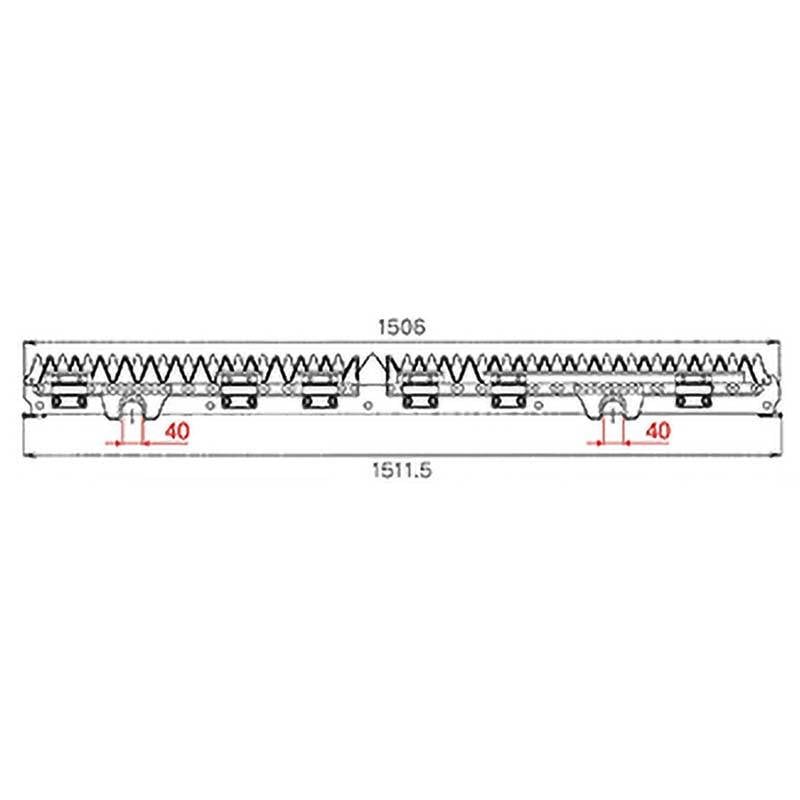 nashim コンバイン刈刃 M 三菱ツイン4条 7075 VY-50 VY-60 ナシモト オK 代引不可
