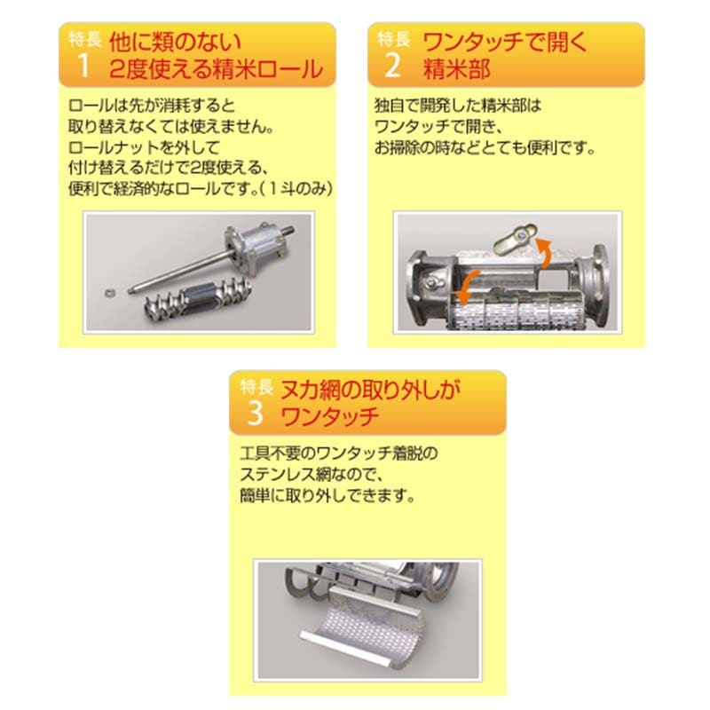 プラスワイズ本店｜シルバー 精米機 循環式 KM-303DA 玄米 30kg (単相 