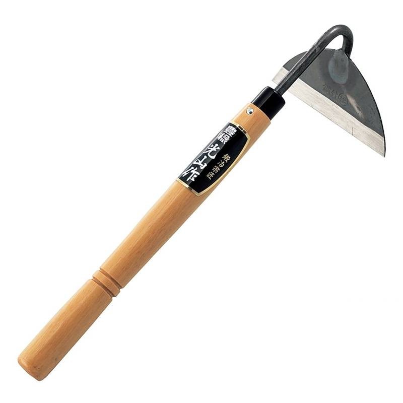 鶴首草削鎌 鋼付 HT-4660 全長 350mm 刃長 120mm 豊稔企販 畑 庭 田 草削り 草刈り 除草 清掃 農業