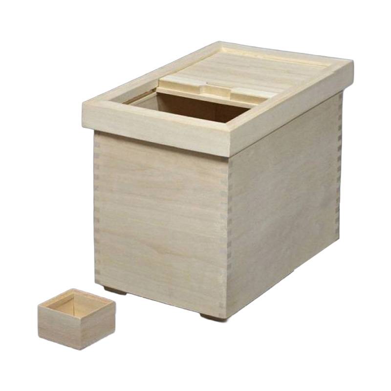 プラスワイズ本店｜米びつ 桐 10kg 桐製米びつ DX-10S 24.5×32.5cm