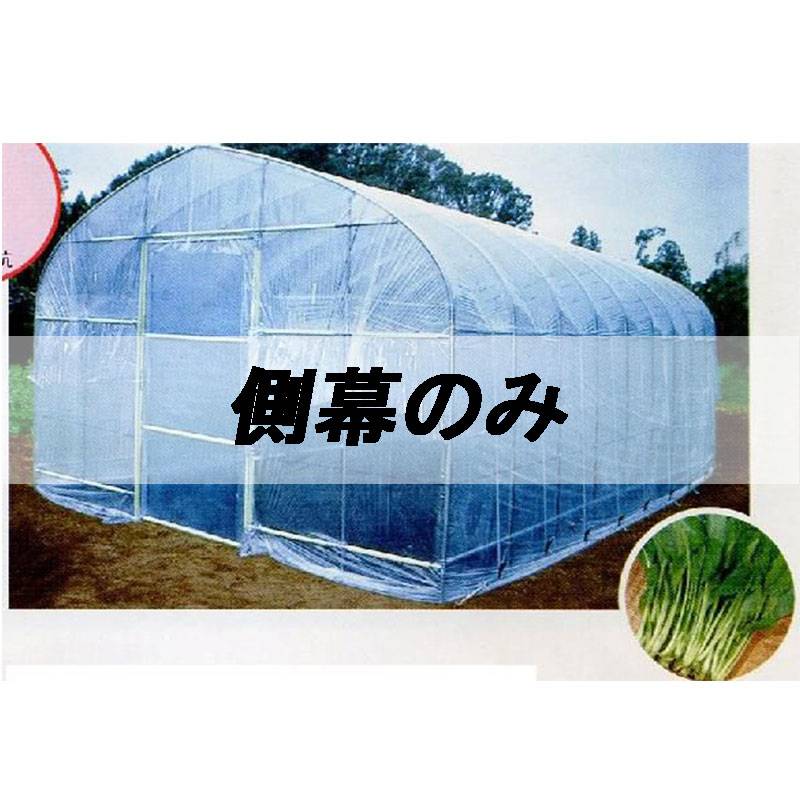 個人宅配送不可 側幕のみ 5.9坪 用 ビニールハウス 菜園ハウス H-3654 5.9坪用 南栄工業 代引不可