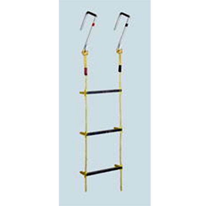 個人宅配送不可 アルミ縄はしご MSカギ付 5m No.120500 八ツ矢工業 防災 避難 建築 工場 土木 レジャー 縄 ロープ ハシゴ 梯 金T 代引不可