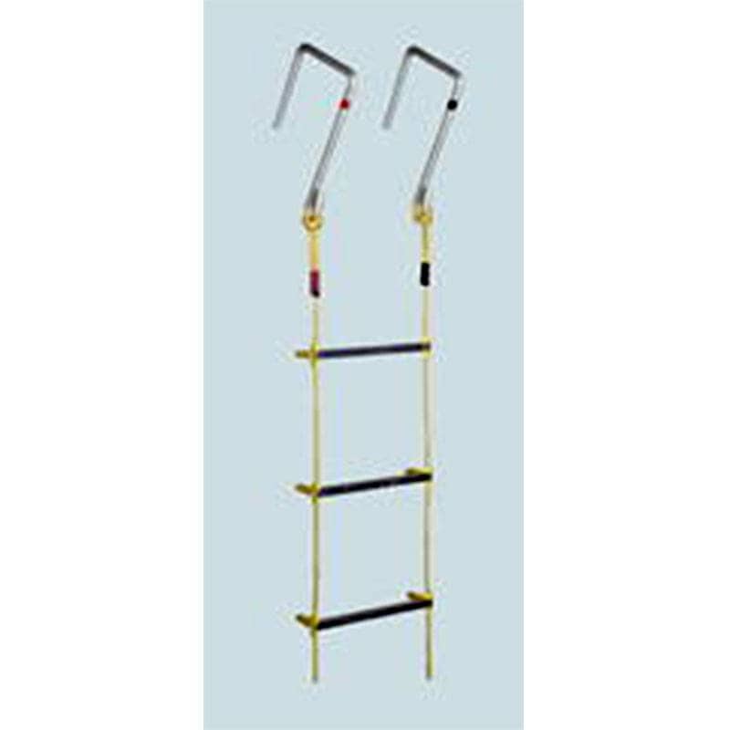 個人宅配送不可 アルミ縄はしご MLカギ付 5m No.120510 八ツ矢工業 防災 避難 建築 工場 土木 レジャー 縄 ロープ ハシゴ 梯 金T 代引不可