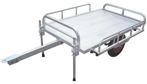 ハラックス アルミ製 トレーラー ミニトレ MT-1208 乗用草刈機用 防J 個人宅配送不可 代引不可