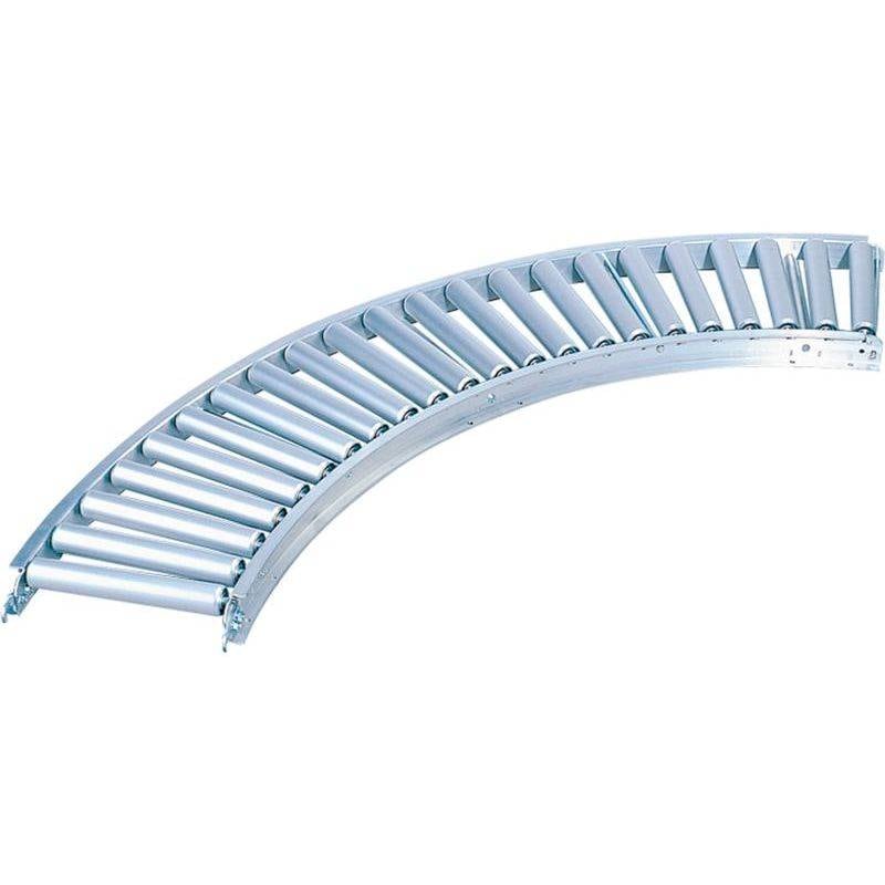 ローラコンベヤ カーブ型 90度 巾 245mm MAR-24079 ピッチ73mm ローラーコンベア アルインコ 北海道不可 個人宅配送不可 代引不可