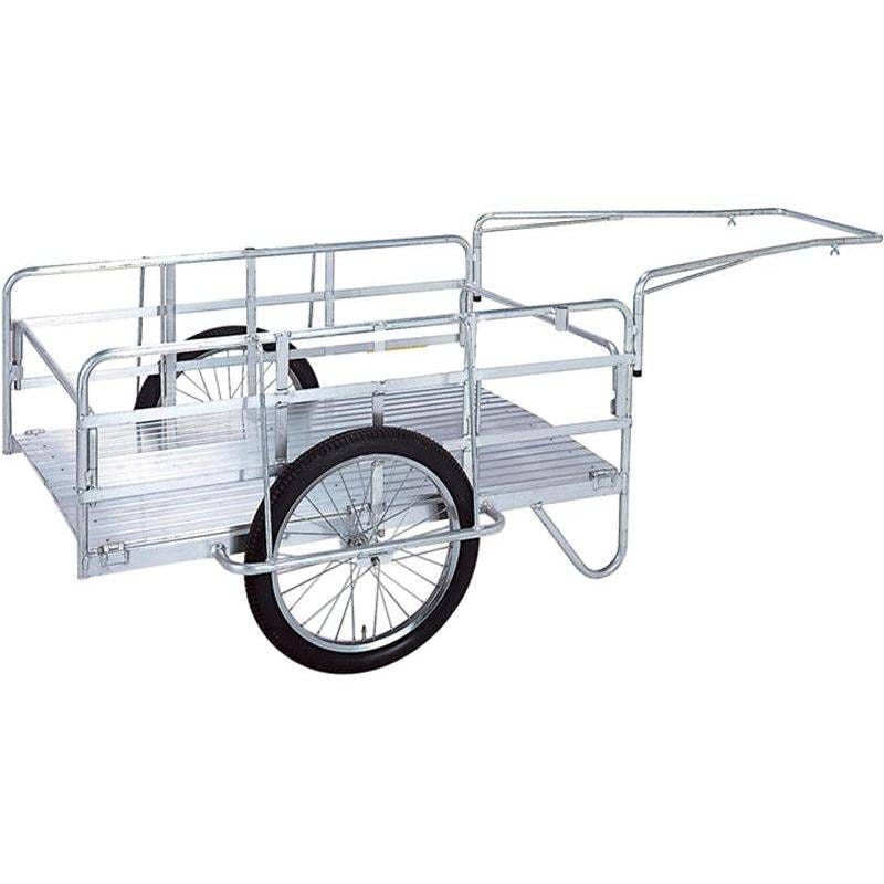 プラスワイズ本店｜個人宅配送不可 折りたたみ式リヤカー 荷台寸法