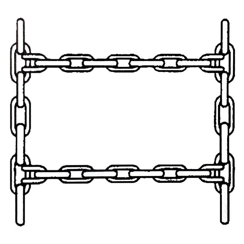 ペア トラクター用タイヤチェーン AGCH 12.4-38 (スプリングバンド別売り) KBL ケービーエル 代引不可