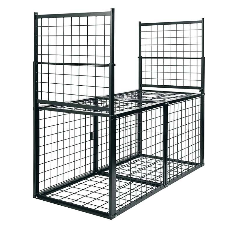 E type No.602 IS-2 約D2000×W1000×H1000mm 両開 組立式 イノシシ 猪 シカ 鹿 ハコ罠 捕獲器 退治 撃退 害獣駆除 日本製 栄工業 T野 代引不可