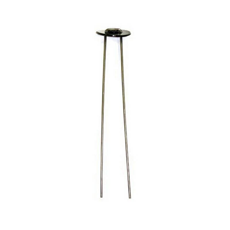 アウトレット 20本 コの字ピン 30cm 黒パット付 パット径約60mm ピン長さ30cm 農業資材 ミネ Z