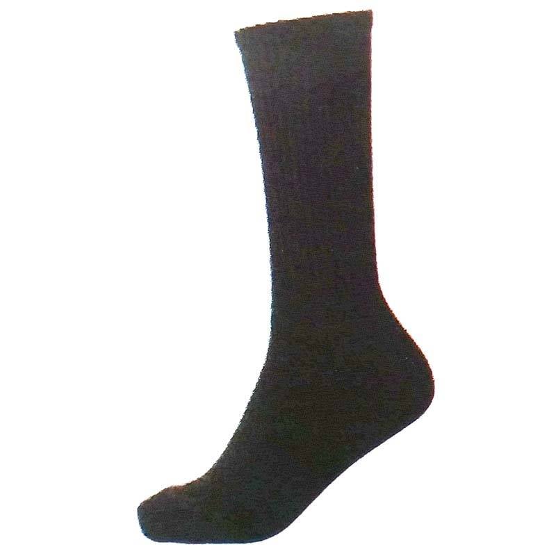 ブレスサーモ レギュラー丈 ソックス ブラック 25～27cm 靴下 三冨D