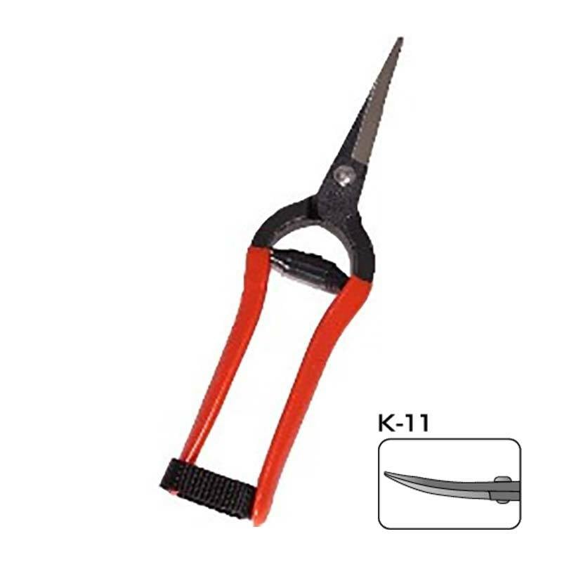 20丁 K-11 打物 芽切鋏 曲刃 鍛造品 小林製鋏 H