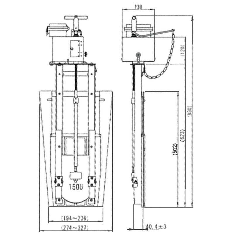 全自動開閉型 田門 MSAD-03 深い水路用 水口(大)仕様 水田 止水機 自動タイプ 田んぼ 三田精機 代引不可