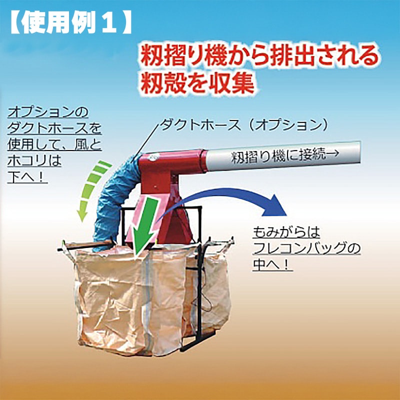 プラスワイズ本店｜籾殻収集器 BIG-1L もみがらビッグ 1袋用 入口径