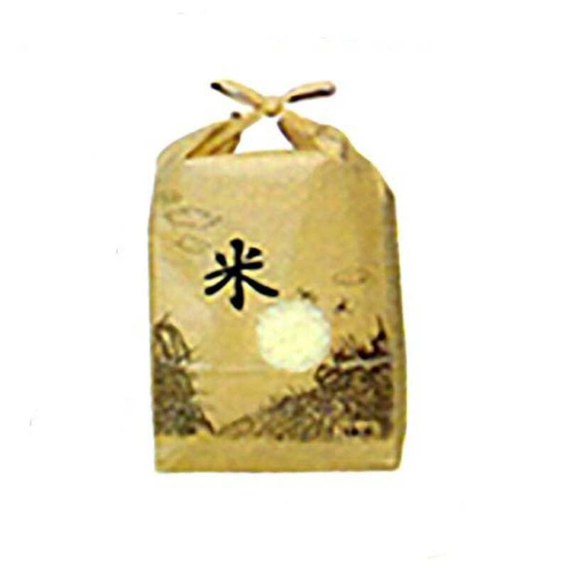 100枚 米袋 WB 10kg 用 窓付 印刷 バンド付 スタンディングタイプの 角底袋 0113941057 昭和パックス 代引不可