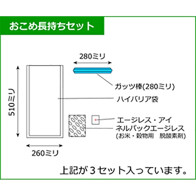 【90セット】ネルパックおこめ長持ち袋5kg一色本店ハオ【代引不可】