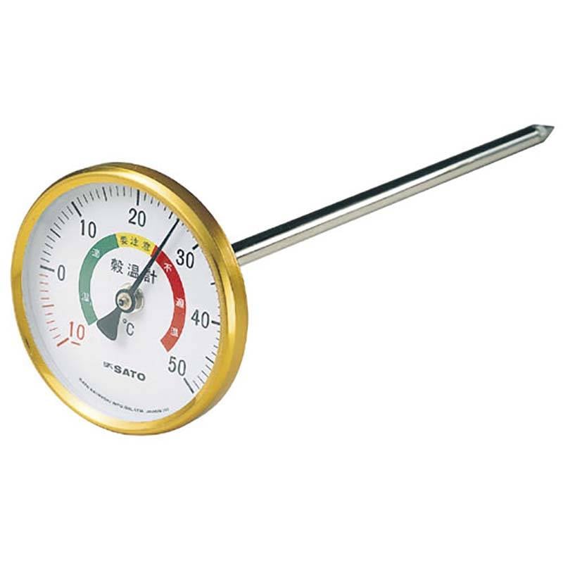250mm バイメタル式 穀温計 2180-00 標準 直径8×250mm 佐藤計量器製作所 タS 代引不可