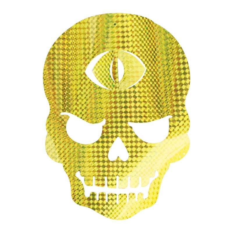 6箱 龍宝丸 キラキラバリアシート 踊るガイコツ K-007 3枚入 防鳥 防獣 三冨D