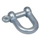 吊具 ロープ付属金具 ネジ シャックル (白) 電気メッキ NS NS12 本体の径 A 12mm 内径 幅 B 24mm 内径 長さ L 38mm 荷重 0.45 ton スリーエッチ HHH 代引