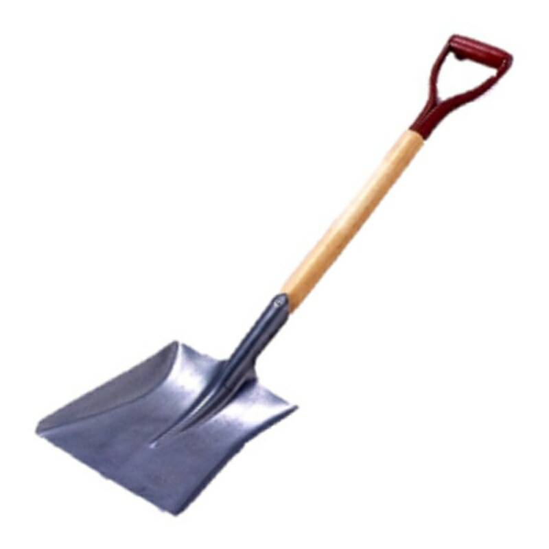 コンパル 除雪 スコップ 鉄スコ 木柄 角型 雪かき アサノヤ産業 D