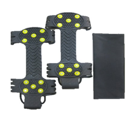 コンパル ダブルスパイク 滑り止 サイズM 携帯袋付 雪道 凍結道路 草刈に アサノヤ産業 D