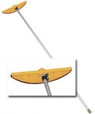 4.66m 24032 プラスチック ビニールハウスキーパー アルミパイプ 伸縮ロック式 雪落とし 雪下ろし 浅野木工所H