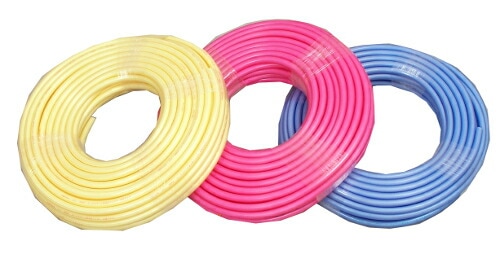 十川ゴム 動噴ホース ハイカラーホースピンク 5.0Mpa 8.5mm×40m 金具付 防J 代引不可