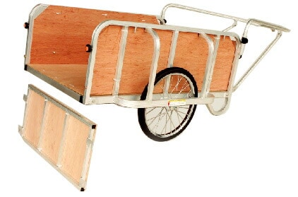 ハラックス アルミ 製 大型リヤカー 輪太郎 BS-1208GII 全面合板パネル付 防J 個人宅配送不可 代引不可