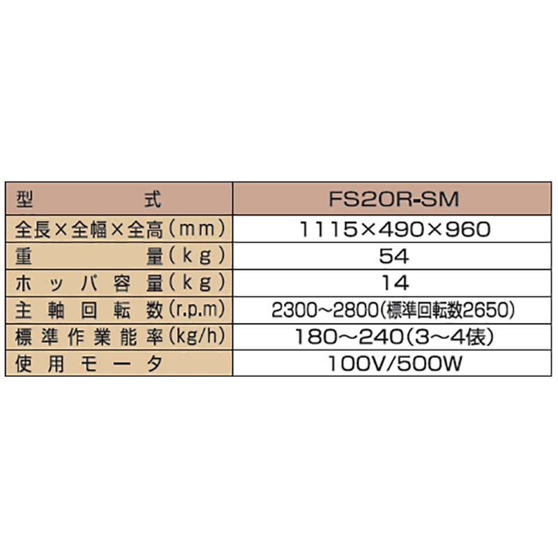 (廃番)個人宅配送不可ミニダップ籾すり機FS20-SM3~4俵/時大竹製作所オータケ籾籾摺り機もみすりオK代引不可