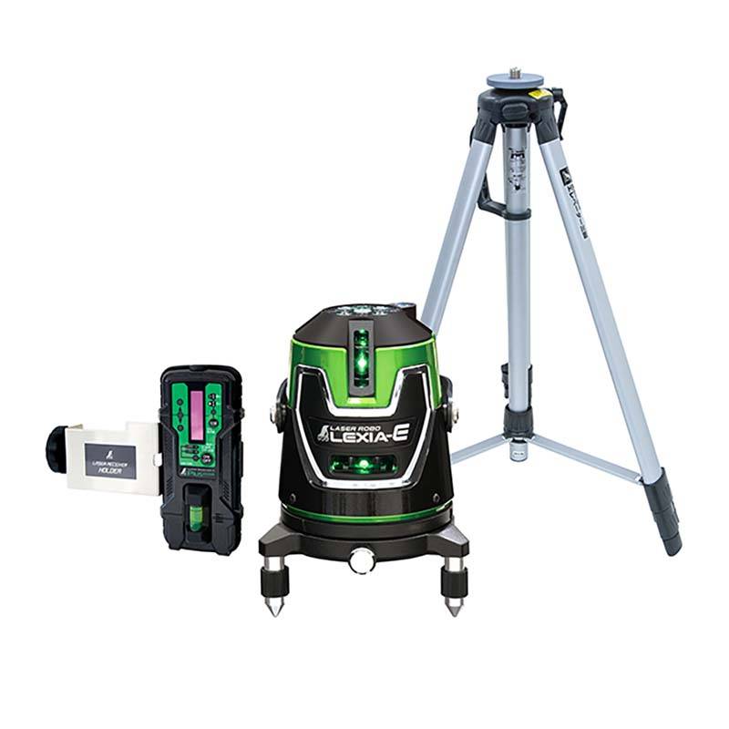 レーザーロボ LEXIA-E グリーン 51 受光器・三脚セット 70895 シンワ測定 H