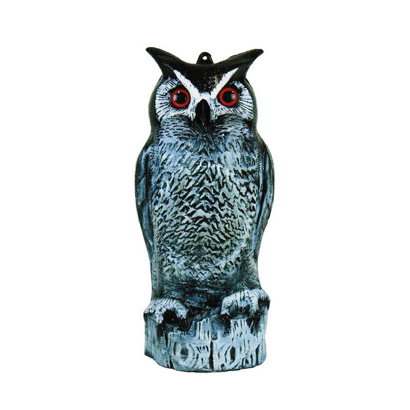 タイガー 天敵ニラミ ふくろう TTN-F2 ギロリとしたリアルな目で威嚇 デコイ 防鳥 鳥害対策 鳥害防止 畑 果樹園 カラス ハト ハオ 北海道配送不可 代引不可