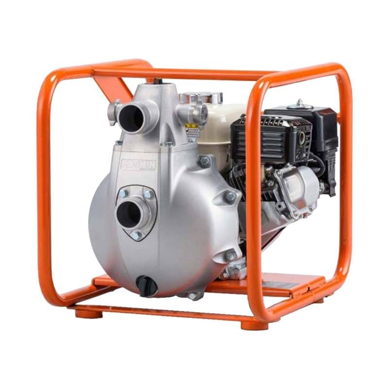 ハイデルスポンプ SERH-50V 高圧タイプ (ホンダGX200高回転) 最大揚程80m 最大吐出量430L/分 重量34kg 工進 KOSHIN エンジンポンプ 散水 灌水 シB 代引不可